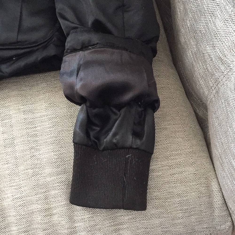 Guess Fur Hooded Jacket black with Gold Accents - Picture 6 of 12